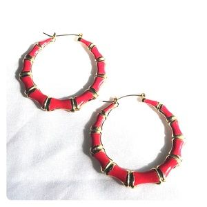 Gold & Tropical Pink Earrings